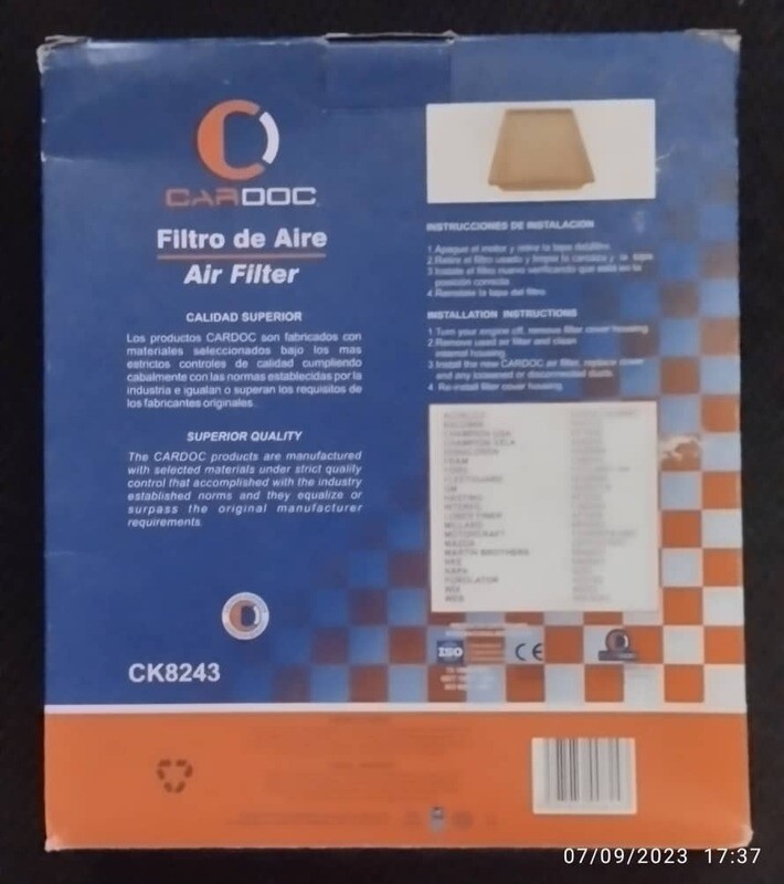 Filtro de aire para Ford Explorer  cuadrado.