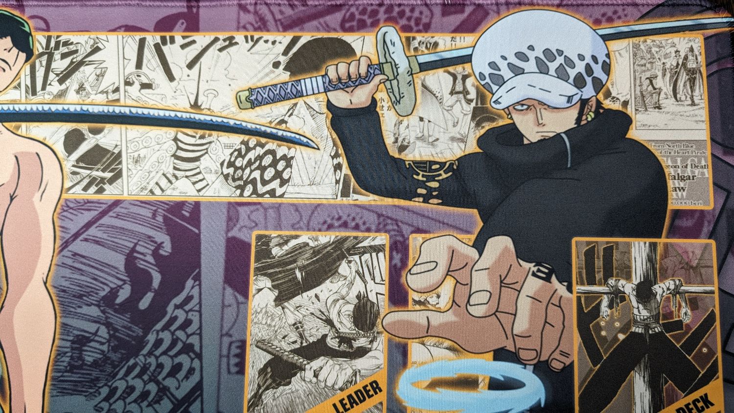 ONEPIECE　ラバーマット　ゾロ ワンピース TCG ゾロ デラックス プレイマット ゾーン付き