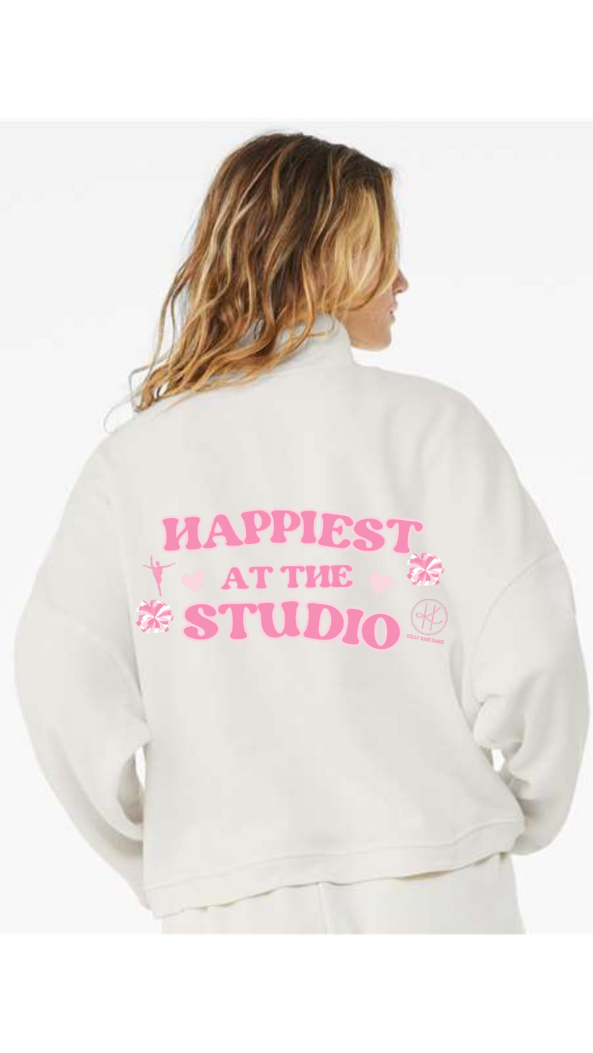 ** PRE ORDER
** Happiest at the Studio Half Zip