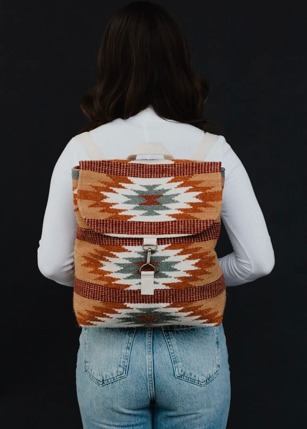 Aztec Woven Backpack