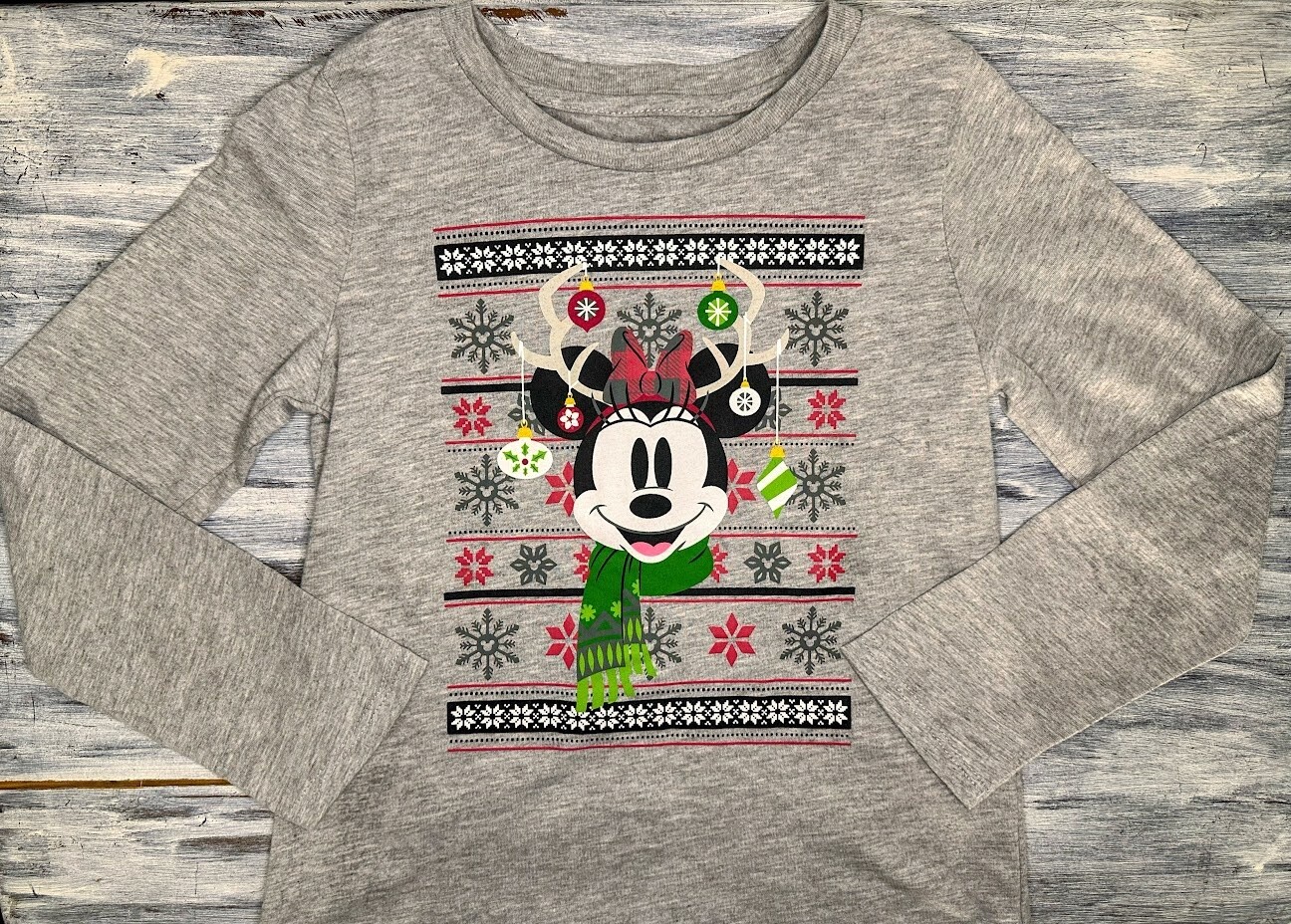 Disney: Minnie Mouse Christmas Top- 6/6X