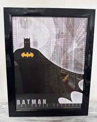 Glass Batman Framed Decor