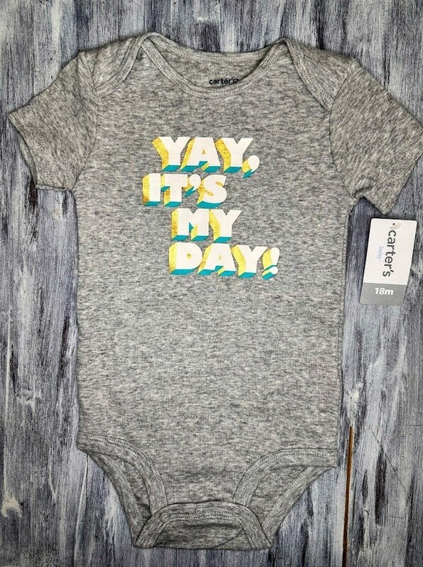 Carter&#39;s: &#39;Yay, It&#39;s my Day!&#39; Bodysuit, Size: 12m