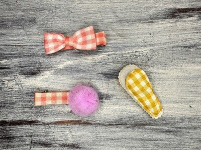Small 2&quot; Easter Clips/Bows 3pc