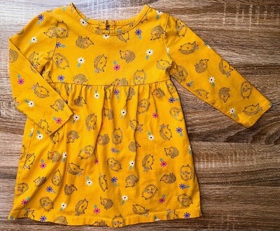 Wonder Nation: Yellow Hedgehog Dress- 18m