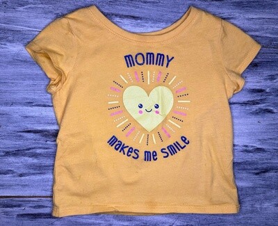 The Children's Place: 'Mommy Makes Me Smile' Tee- 18/24m
