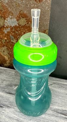 Nuby: Blue/Green Sippy Bottle - 9oz