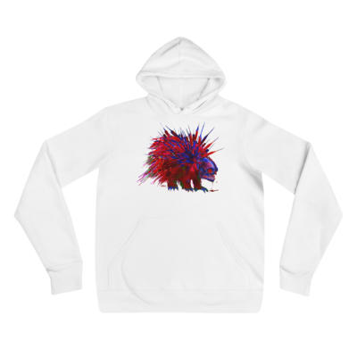 Red and Blue Toxic Quills Unisex Hoodie