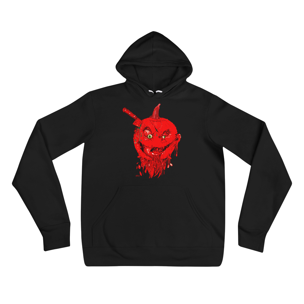 Blood Red Killer Pumpkin Unisex Hoodie