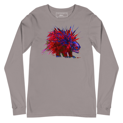 Red and Blue Toxic Quills Unisex Long Sleeve Shirt
