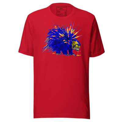 Blue and Yellow Toxic Quills Unisex T-Shirt
