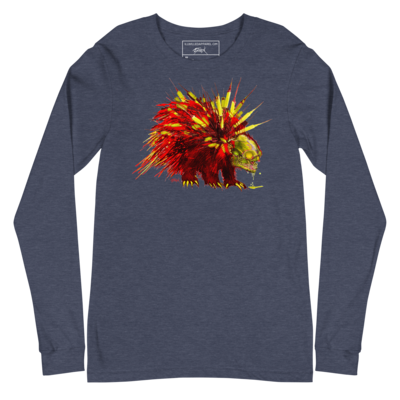 Red and Yellow Toxic Quills Unisex Long Sleeve Shirt