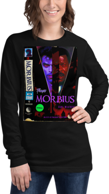 Morbius VHS BOX WRAP Front & Back Print Unisex Long Sleeve Shirt