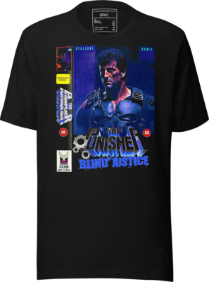 Punisher VHS Box Wrap Graphic - Front & Back Print Unisex T-Shirt
