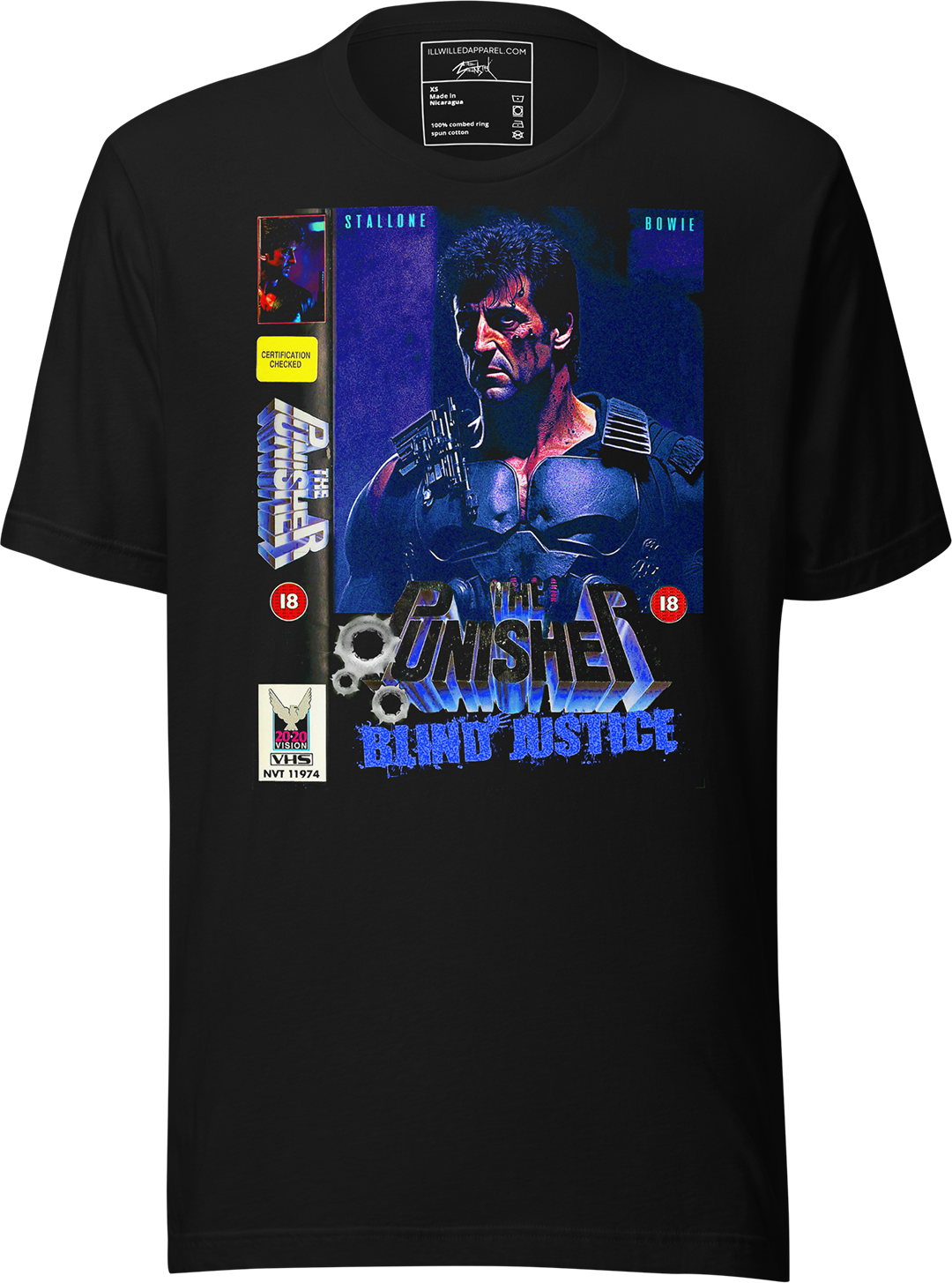 The Punisher Dream Cast DVD Case Unisex T-Shirt, Size: L