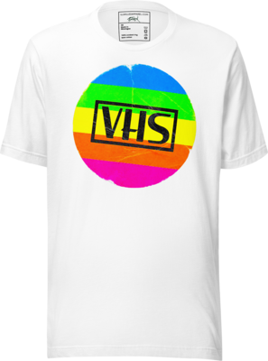 Vintage VHS Style Sticker Unisex T-Shirt