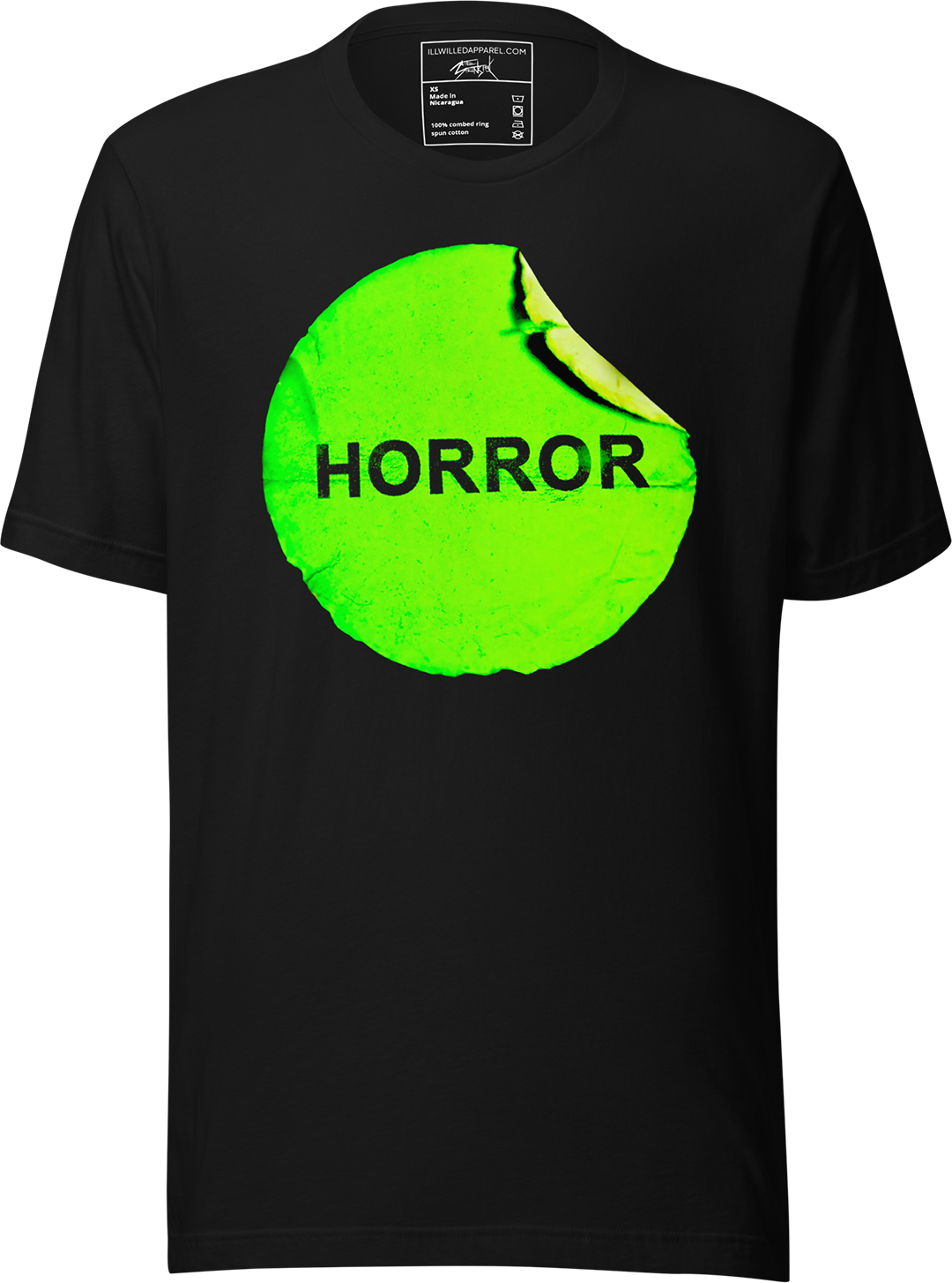 Retro VHS Horror Unisex T-Shirt, Color: Black, Size: L