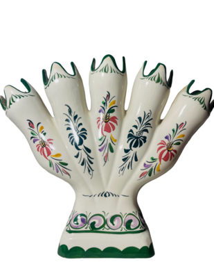 Hand Painted Five Finger Tulip Vase