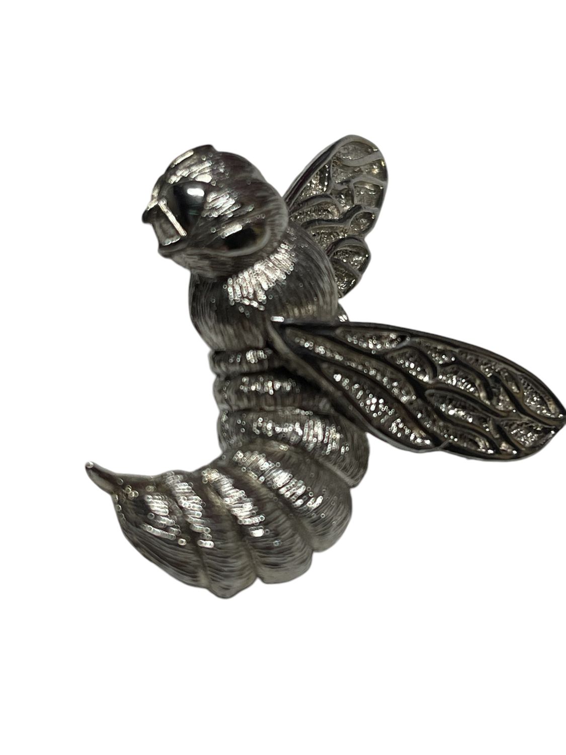 Angry wasp brooch