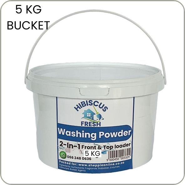 Washing Powder Auto 2-1 - Front and Top Loaders - 5 KG Bucket - FREE DELIVERY (Quality Comparison to Ariel)