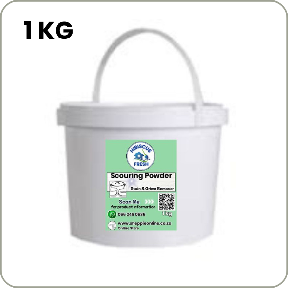 SCOURING POWDER - 1 KG  Cuts through grease, dirt, and tough stains  FREE DELIVERY - QUALITY COMPARISON TO TOP LEADING BRANDS