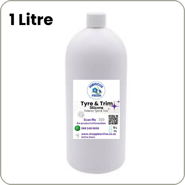 TYRE SHINE SILICONE  - 1 Litre  PREMIUM Exterior Tyre &amp; Trim  High gloss finish with UV protection   FREE DELIVERY - QUALITY COMPARISON TO TOP LEADING BRANDS