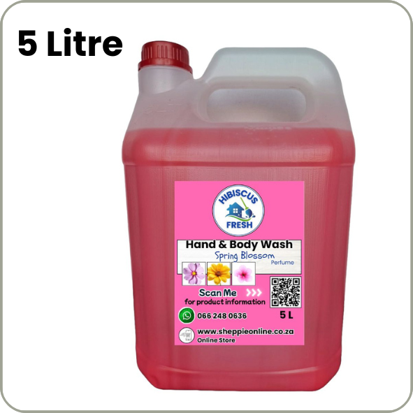HAND &amp; BODY WASH - 5 Litre  Spring Blossom fragrance  FREE DELIVERY - QUALITY COMPARISON TO TOP LEADING BRANDS