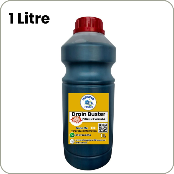 DRAIN BUSTER - 1 Litre  Dissolves fats grease hair soap scum and other debris  FREE DELIVERY - QUALITY COMPARISON TO TOP LEADING BRANDS
