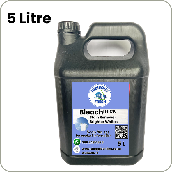 BLEACH THICK - 5 Litre  Powerful Cleaning and Disinfecting -  FREE DELIVERY - QUALITY COMPARISON TO TOP LEADING BRANDS