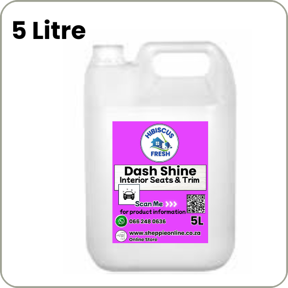 DASH SHINE  - 5 Litre  PREMIUM Interior Dash Seats &amp; Trim - Moderate shine with UV protection   FREE DELIVERY