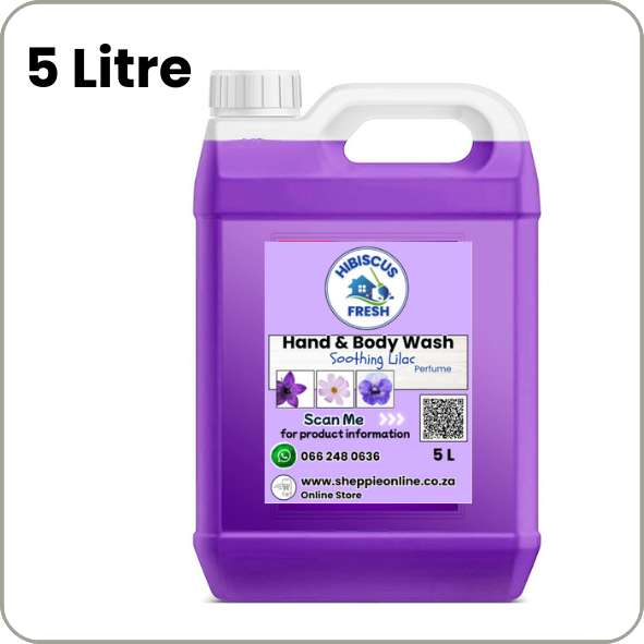 HAND &amp; BODY WASH - 5 Litre - Soothing Lilac fragrance  FREE DELIVERY - QUALITY COMPARISON TO TOP LEADING BRANDS