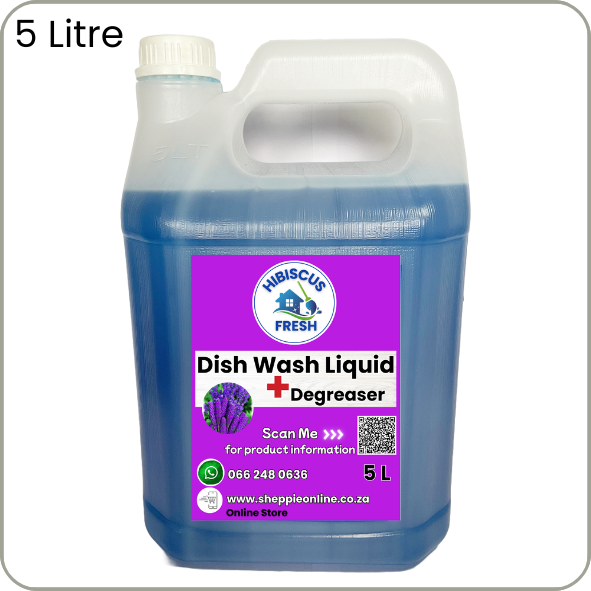 DISH WASH LIQUID BLUE - PREMIUM - 5 Litre - 4Xtra Strenght with Degreaser  - Ocean Fresh - FREE DELIVERY - QUALITY COMPARISON TO TOP LEADING BRANDS