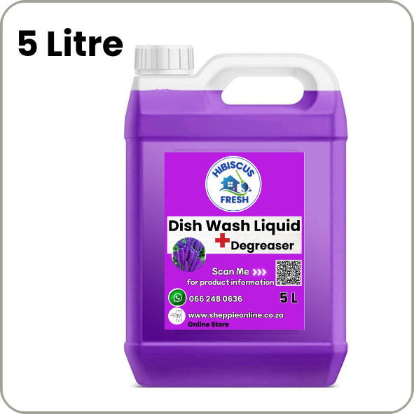 DISH WASH LIQUID PURPLE FUSION - SUPER PREMIUM - 5 Litre - 5Xtra Strenght with Degreaser  - SCENTED - FREE DELIVERY - QUALITY COMPARISON TO TOP LEADING BRANDS