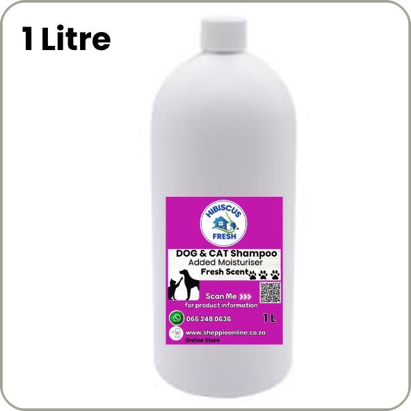 DOG &amp; CAT SHAMPOO - 1 Litre   Added Moisturiser with Fresh Fragrance QUALITY COMPARISON TO TOP LEADING BRANDS