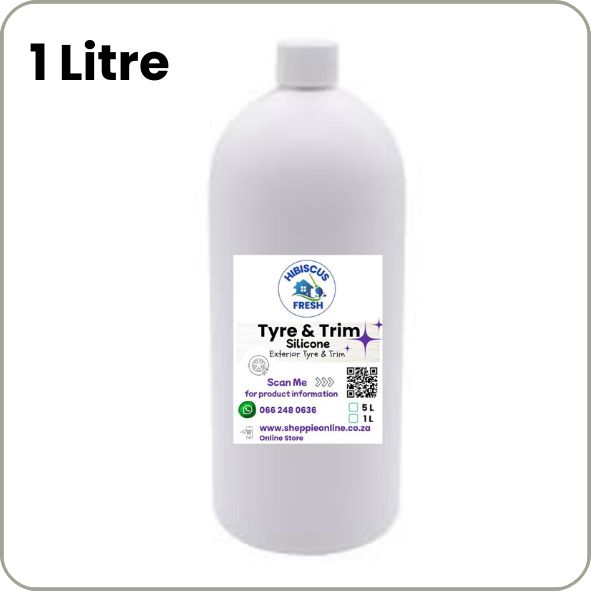 TYRE SHINE SILICONE  - 1 Litre  PREMIUM  Exterior Tyre &amp; Trim  High gloss finish with UV protection  QUALITY COMPARISON TO TOP LEADING BRANDS