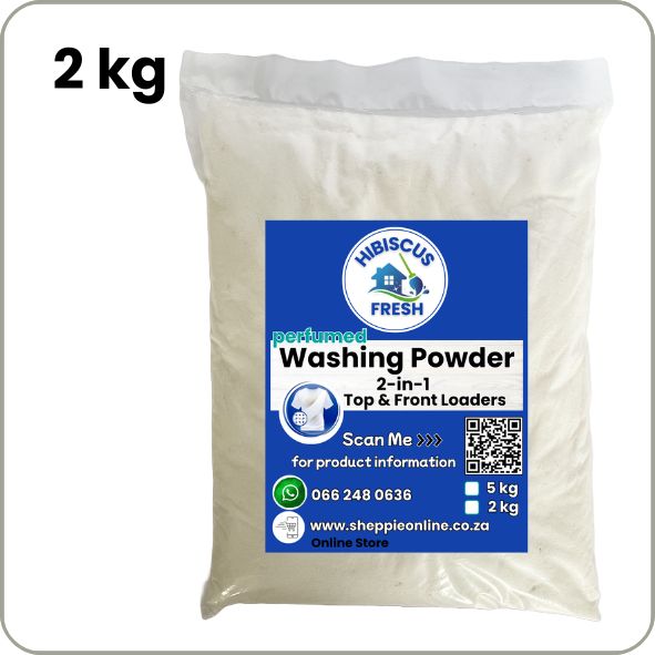 WASHING POWDER AUTO 2-1 - 2KG  Front and Top Loaders - Cleaning Power  Stain Removal Perfumed Quality Comparison to Leading Brands