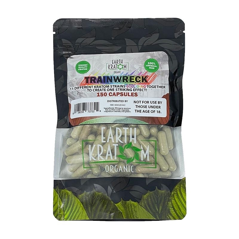 Earth Kratom Trainwredk 150 cap