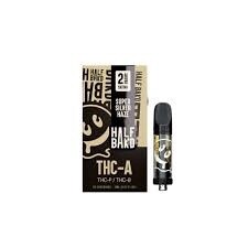 Half Bak&#39;d Super Silver Haze THCa 2g Cart