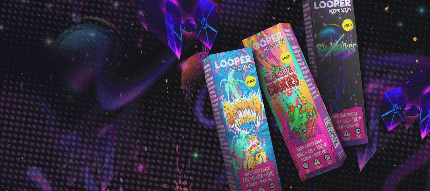 LOOPER MELTED SERIES LIVE RESIN DISPOSABLE VAPE 2000MG 02 GRAM