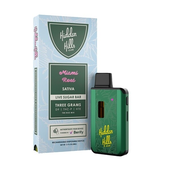 Hidden Hills Sugar Bar D9 THCp 3g Disposable
