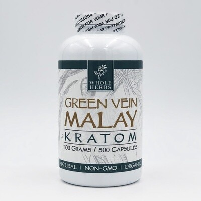 Green Vein Malay Kratom Capsules  These Whole Herbs Brand Capsules have an excellent reputation and