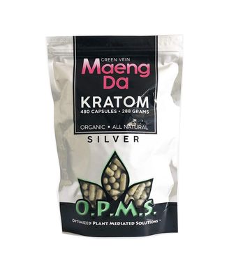 OPMS Green Vein Maeng DA Kratom  36 grams 60caps