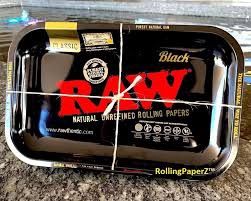 Raw Classic Black Rolling Tray Medium