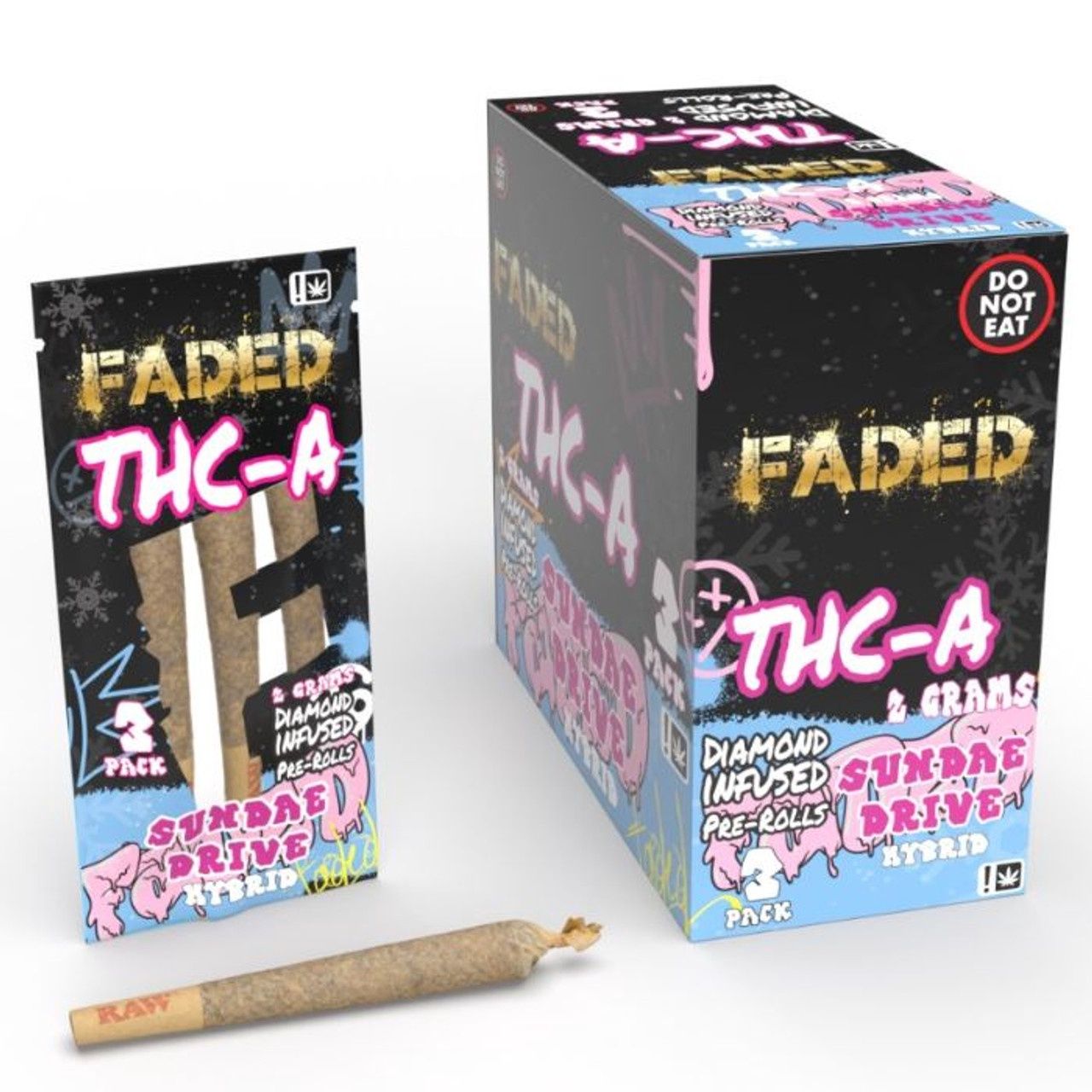 Faded THCa Diamond Infused Prerolls