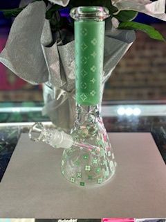 LV Green Beaker Water Bong