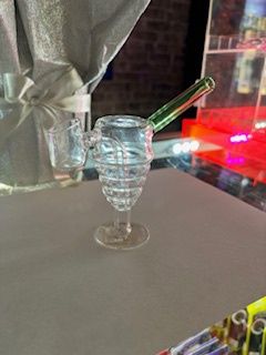 Small Green Dab Bong 3&quot;