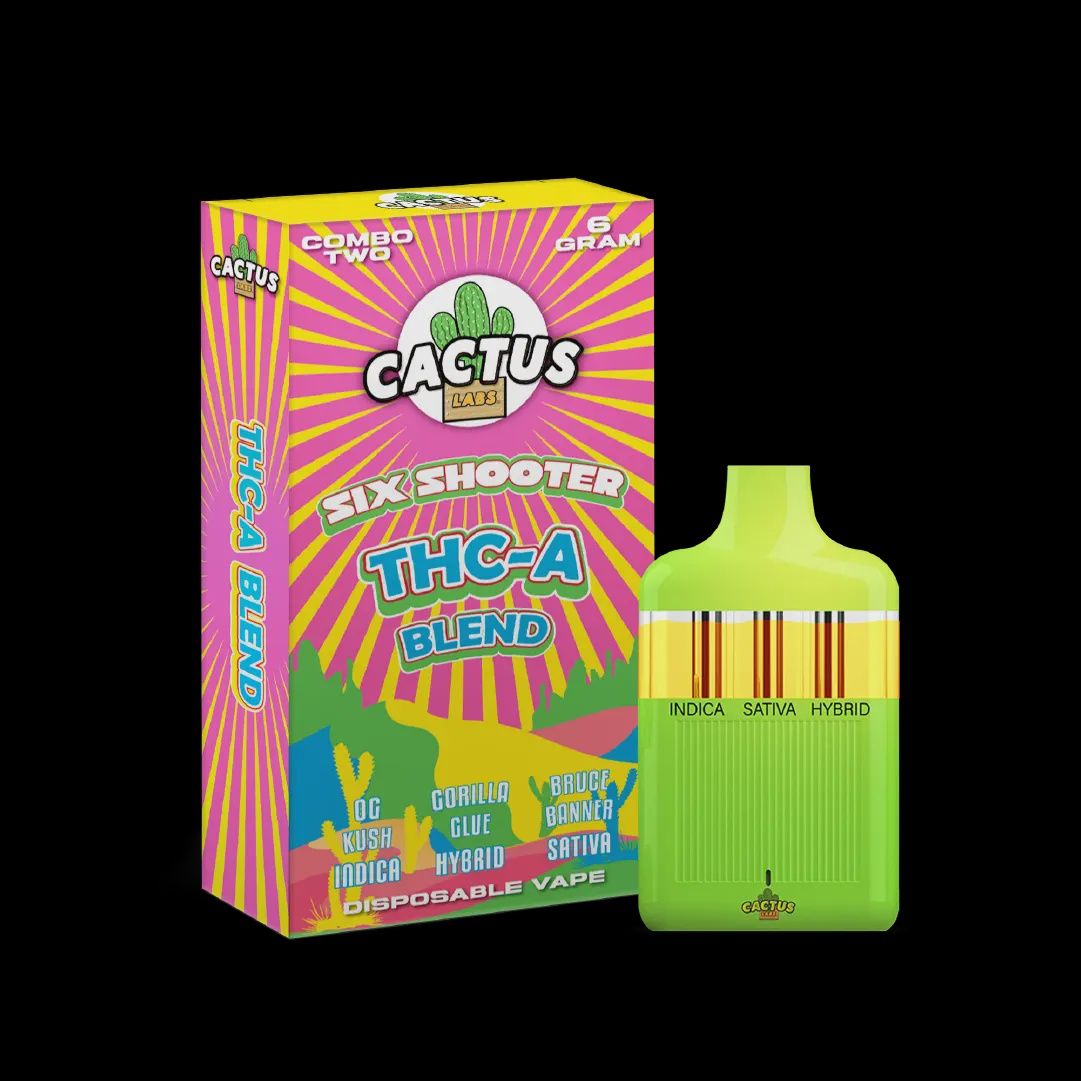 Cactus Labs Six Shooter THC-a 6g Dispo