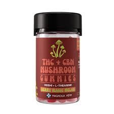 Magnolia Hemp  Thc+Cbn  Mushroom Gummies Berry Magic Melon