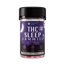 Magnolia Hemp THC Sleep Gummies 300mg THC Strawberry Moonlight