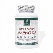 Whole Herbs Natural Kratom 120caps, Flavor: RED VEIN MAENG DA